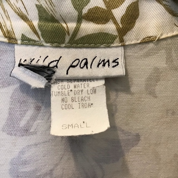 Wild Palms Botanical Floral print Jacket - Picture 3 of 9